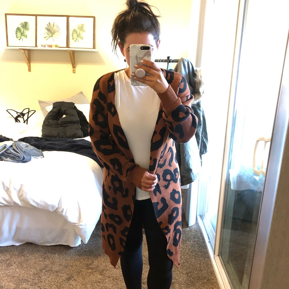 Leopard Print Cardigan